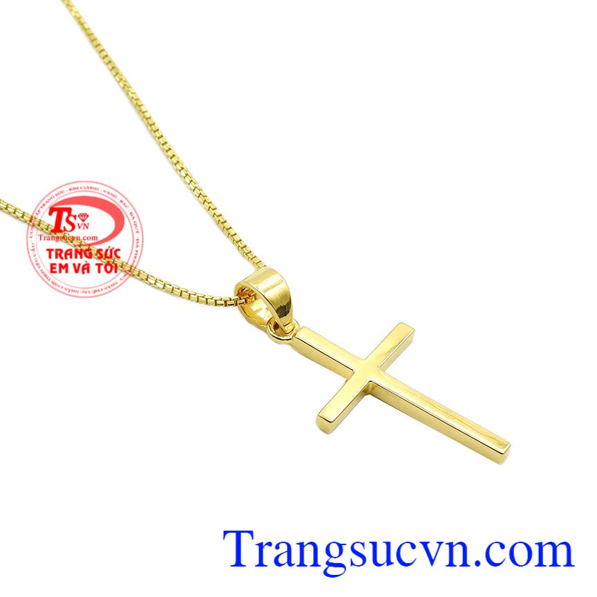 Bộ thánh giá vàng an lành, Bộ dây chuyền nữ đẹp, Bộ trang sức