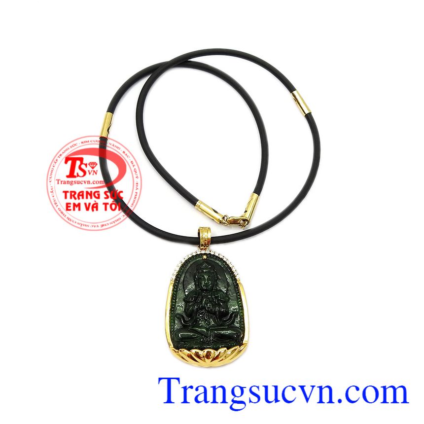 Bộ trang sức phật jadeite tuổi mùi-tuổi thân, bộ trang sức vàng nam Bộ trang sức phật jadeite tuổi mùi-tuổi thân, bộ trang sức vàng nam