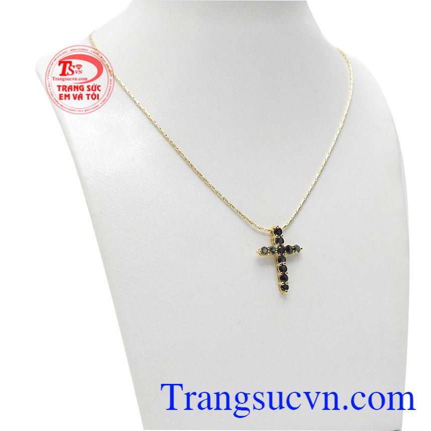Bộ trang sức thánh giá sapphire đẹp, trang sức bộ, mặt dây đá quý Bộ trang sức thánh giá sapphire đẹp, trang sức bộ, mặt dây đá quý