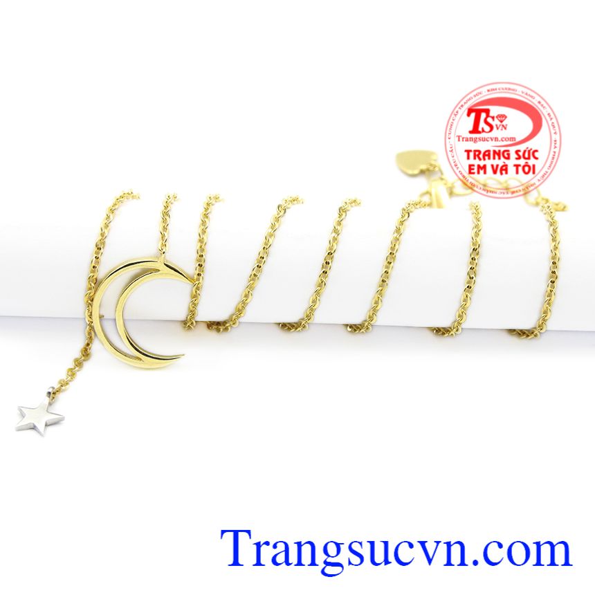 Dây chuyền nữ ánh trăng, dây chuyền nữ vàng Dây chuyền nữ ánh trăng, dây chuyền nữ vàng