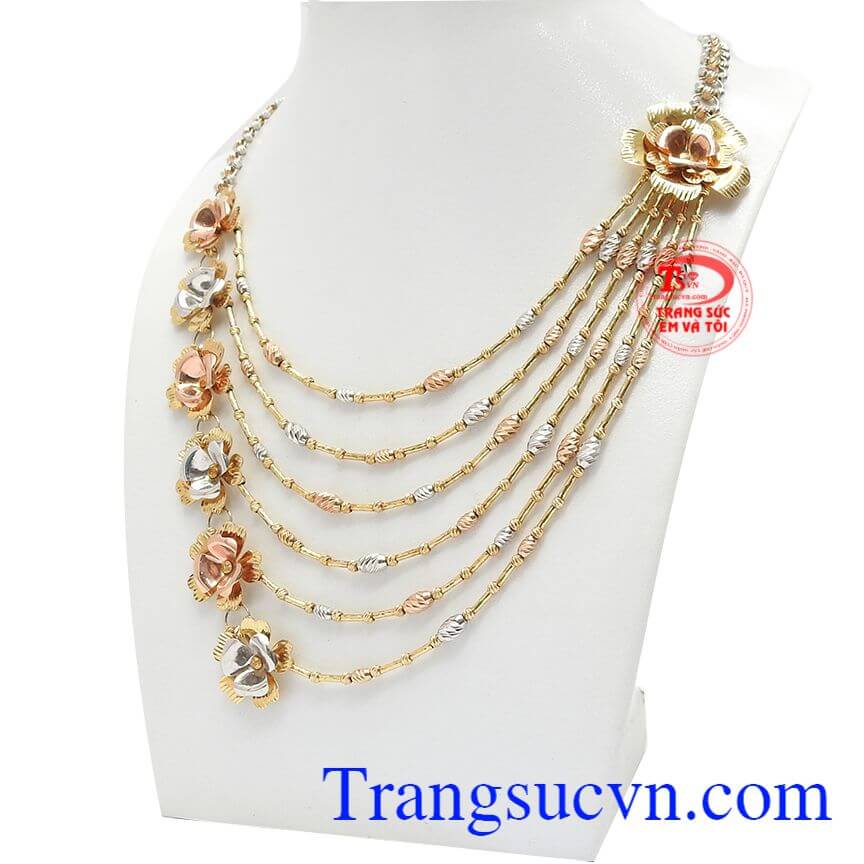 Kiềng hoa mai nhập khẩu cao cấp, kiềng vàng Kiềng hoa mai nhập khẩu cao cấp, kiềng vàng
