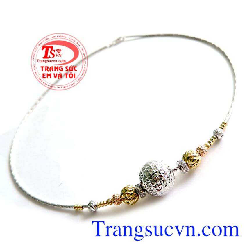 Kiềng vàng 18k nhập, kiềng vàng