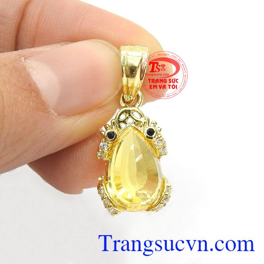 Mặt dây cóc ngậm kim tiền, mặt dây chuyền vàng Mặt dây cóc ngậm kim tiền, mặt dây chuyền vàng