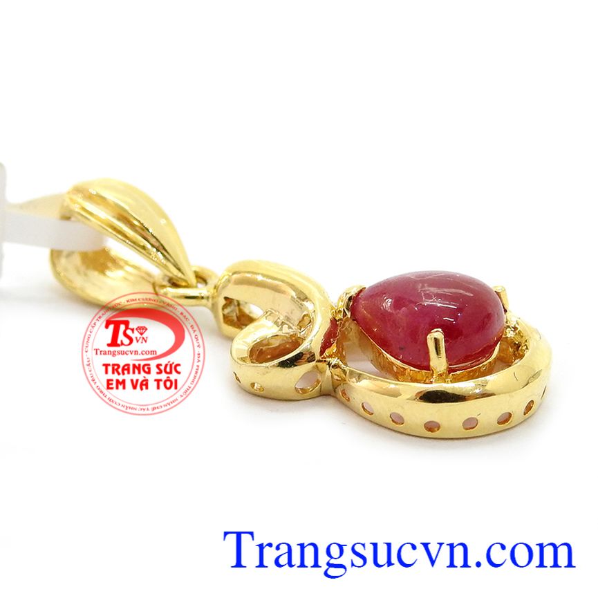 Mặt dây ruby xinh xắn, mặt dây chuyền ruby
