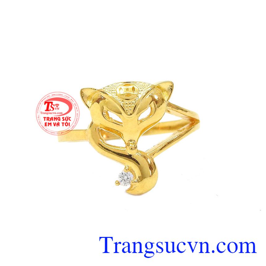 Nhẫn hồ ly tinh tế, nhẫn nữ vàng Nhẫn hồ ly tinh tế, nhẫn nữ vàng