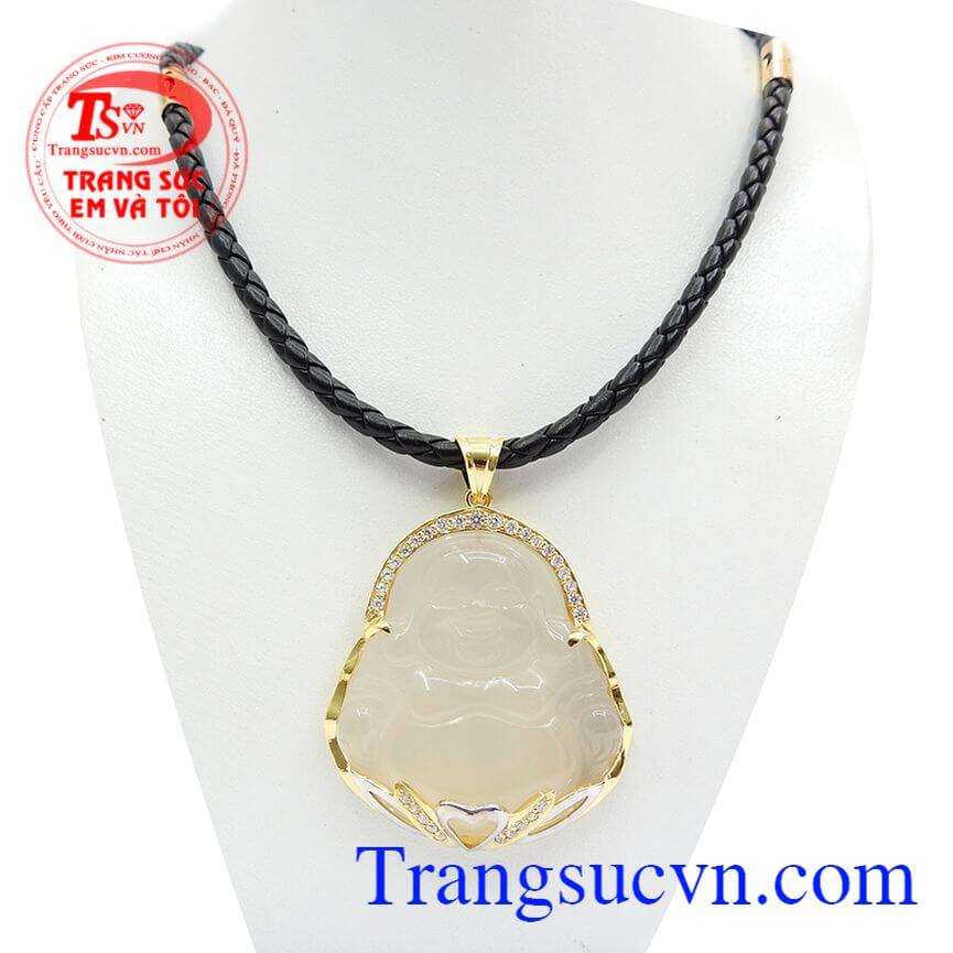 Bộ dây chuyền phật Di Lặc mã não, Bộ dây chuyền nam phong thủy, Bộ dây chuyền nam tinh xảo