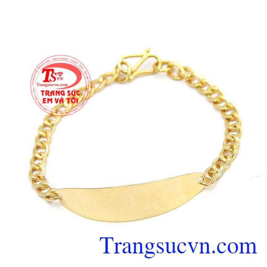 Lắc trẻ em v&agrave;ng khắc t&ecirc;n, Lắc v&agrave;ng trẻ em xinh xắn th&iacute;ch hợp l&agrave;m qu&agrave; tặng cho b&eacute; y&ecirc;u