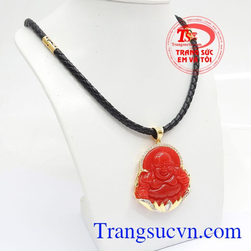 Bộ dây nam ngọc cẩm thạch, Bộ dây nam Phật Di Lặc tinh xảo, Bộ dây chuyền nam cá tính