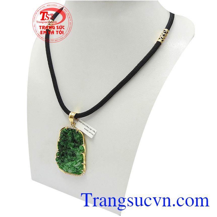 Bộ dây chuyền Quan Âm bình an, Mặt dây chuyền nam, bộ dây chuyền cẩm thạch Bộ dây chuyền Quan Âm bình an, Mặt dây chuyền nam, bộ dây chuyền cẩm thạch