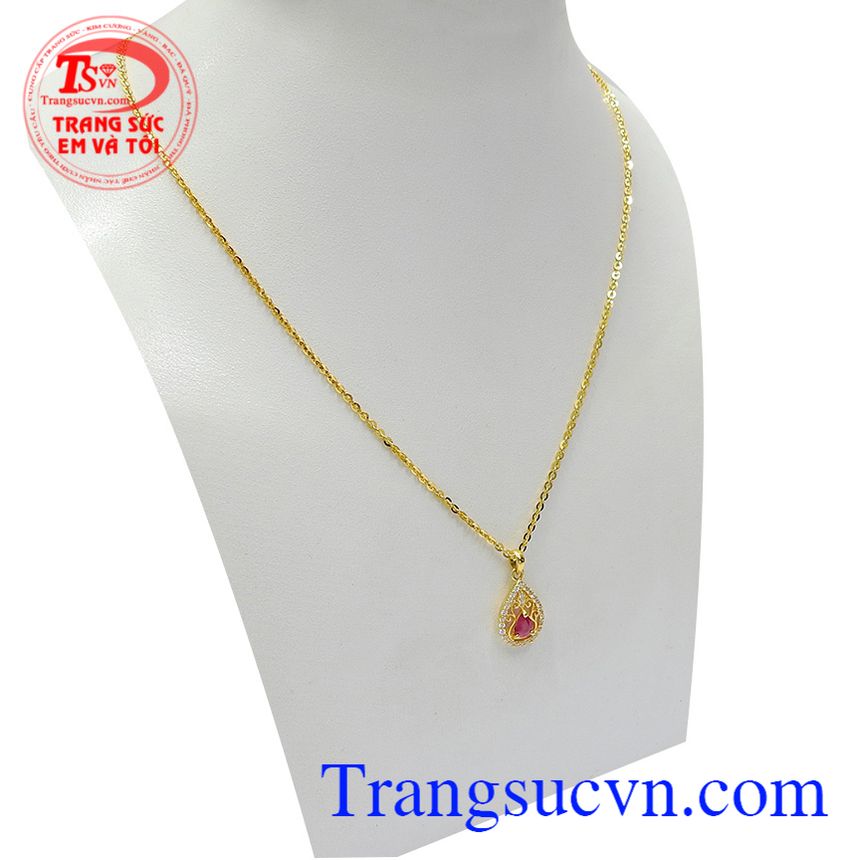 Bộ dây chuyền ruby hạnh phúc, trang sức bộ, bộ dây chuyền nữ đẹp Bộ dây chuyền ruby hạnh phúc, trang sức bộ, bộ dây chuyền nữ đẹp