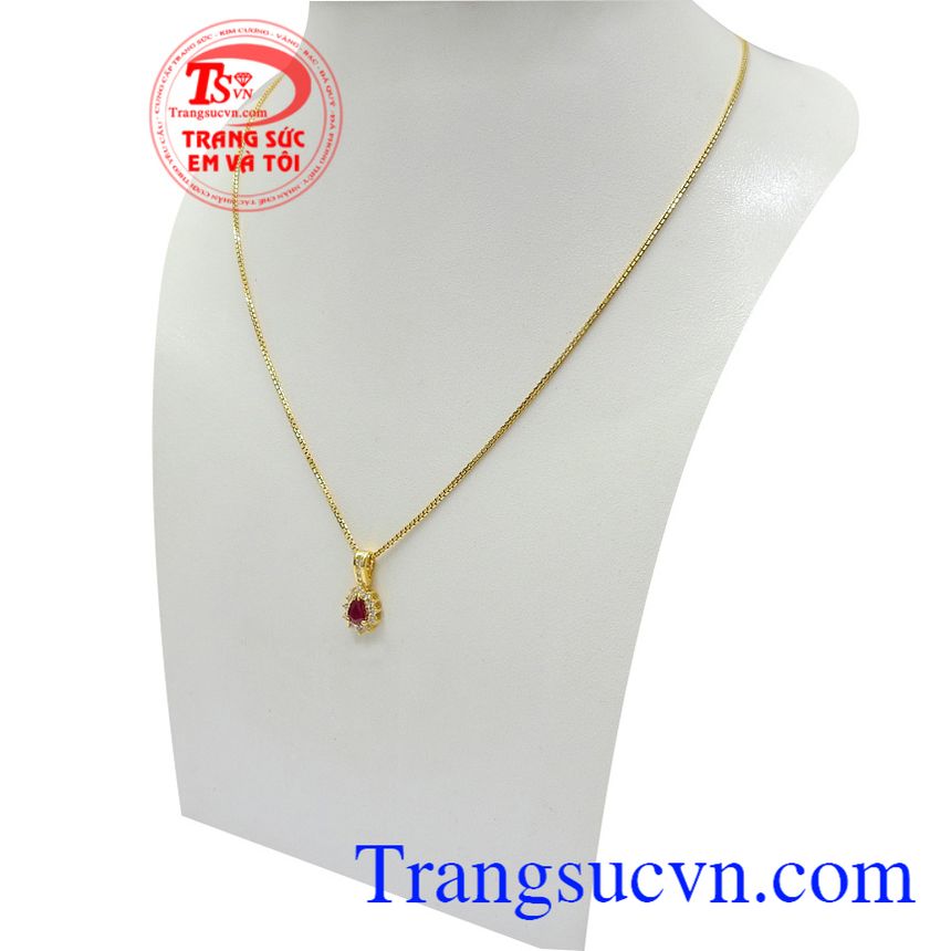 Bộ dây chuyền ruby hưng thịnh, trang sức bộ, bộ dây nữ thời trang