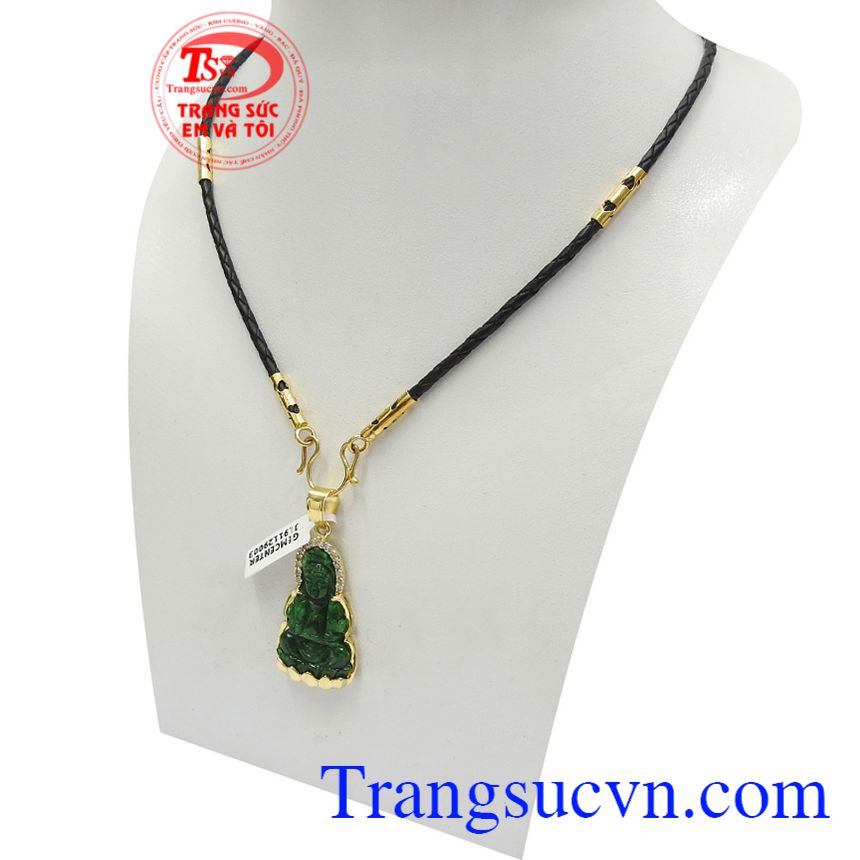 Bộ dây phật bà cẩm thạch an nhiên, Bộ Trang Sức Vàng Nam, bộ dây chuyền nam đẹp Bộ dây phật bà cẩm thạch an nhiên, Bộ Trang Sức Vàng Nam, bộ dây chuyền nam đẹp