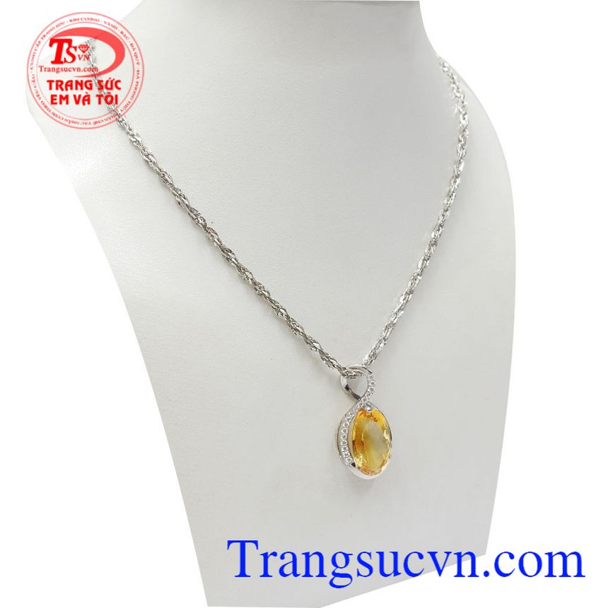 Bộ dây thạch anh vàng tài lộc, Bộ dây chuyền nữ, Trang sức nữ cao cấp Bộ dây thạch anh vàng tài lộc, Bộ dây chuyền nữ, Trang sức nữ cao cấp