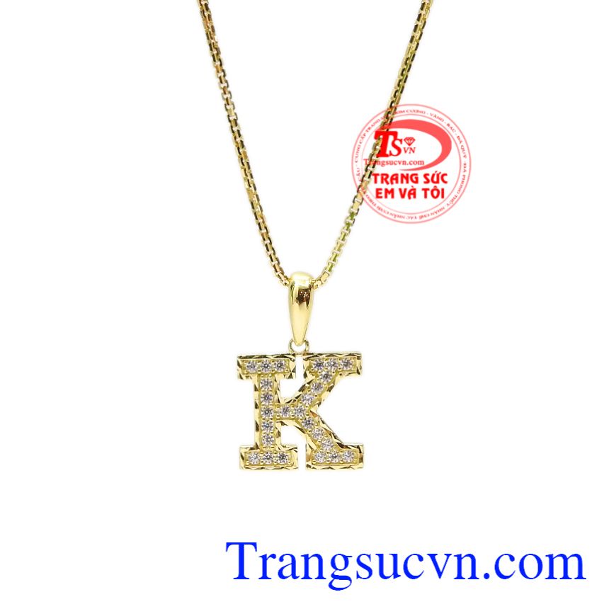 Bộ mặt dây chữ K chất lượng, Trang sức bộ, bộ dây chuyền nữ phong cách Bộ mặt dây chữ K chất lượng, Trang sức bộ, bộ dây chuyền nữ phong cách