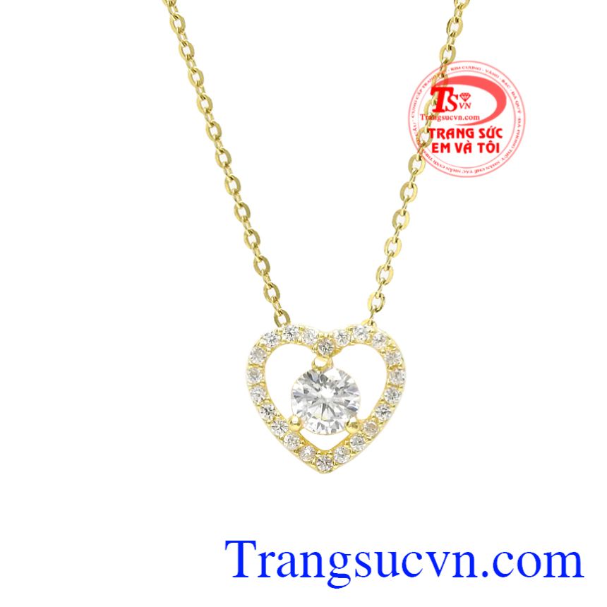 Bộ mặt dây trái tim thanh tú, Bộ dây chuyền nữ, Trang sức bộ cao cấp Bộ mặt dây trái tim thanh tú, Bộ dây chuyền nữ, Trang sức bộ cao cấp