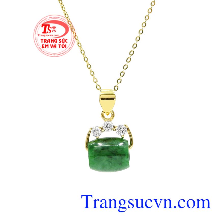 Bộ mặt dây vàng jadeite lu thống, Bộ dây chuyền nữ, Trang sức bộ cao cấp Bộ mặt dây vàng jadeite lu thống, Bộ dây chuyền nữ, Trang sức bộ cao cấp