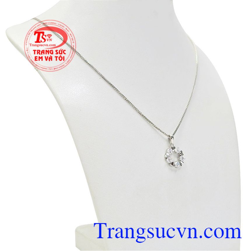 Bộ mặt dây vàng trắng trái tim, Trang sức bộ, Bộ dây chuyền thời trang Bộ mặt dây vàng trắng trái tim, Trang sức bộ, Bộ dây chuyền thời trang