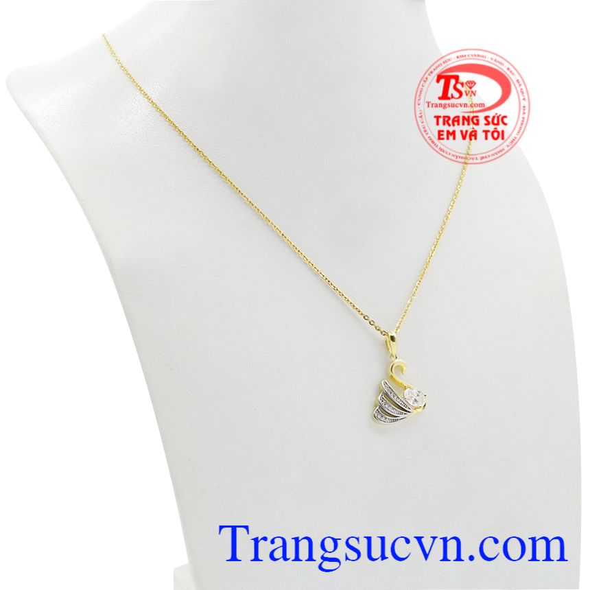 Bộ mặt thiên nga duyên dáng, Bộ dây chuyền nữ, Bộ dây chuyền vàng tây Bộ mặt thiên nga duyên dáng, Bộ dây chuyền nữ, Bộ dây chuyền vàng tây