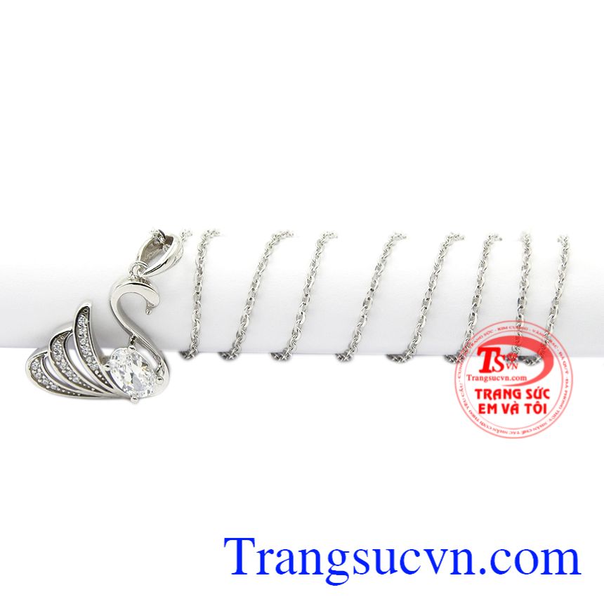 Bộ mặt thiên nga tinh tế, Bộ dây chuyền nữ đẹp, Bộ trang sức nữ Bộ mặt thiên nga tinh tế, Bộ dây chuyền nữ đẹp, Bộ trang sức nữ