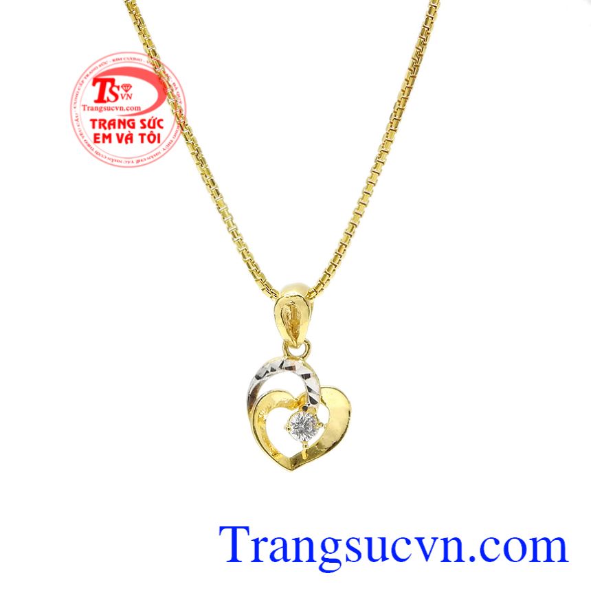 Bộ mặt trái tim đong đầy, Bộ dây chuyền vàng, Mặt dây chuyền sang trọng Bộ mặt trái tim đong đầy, Bộ dây chuyền vàng, Mặt dây chuyền sang trọng