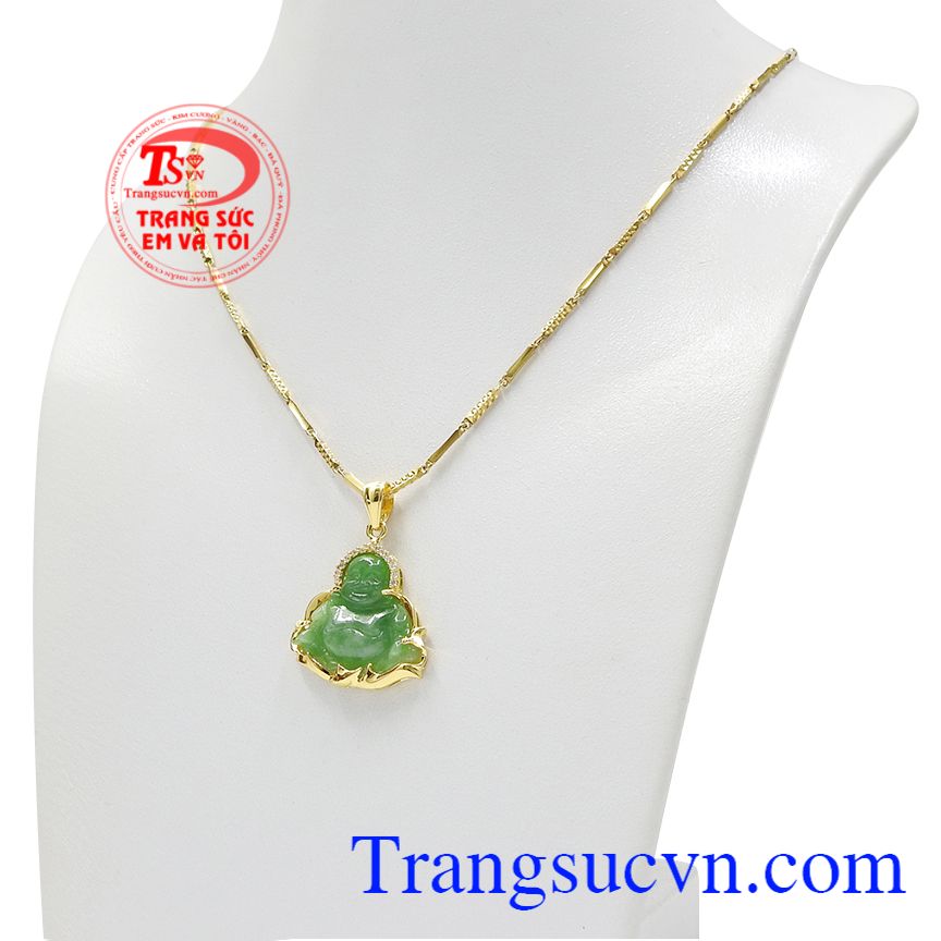 Bộ phật di lặc hoan hỉ jadeite, Bộ mặt phật di lặc, Mặt phật bọc vàng