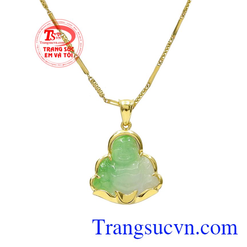 Bộ phật di lặc jadeite an bình, Bộ mặt phật di lặc, Mặt phật bọc vàng Bộ phật di lặc jadeite an bình, Bộ mặt phật di lặc, Mặt phật bọc vàng