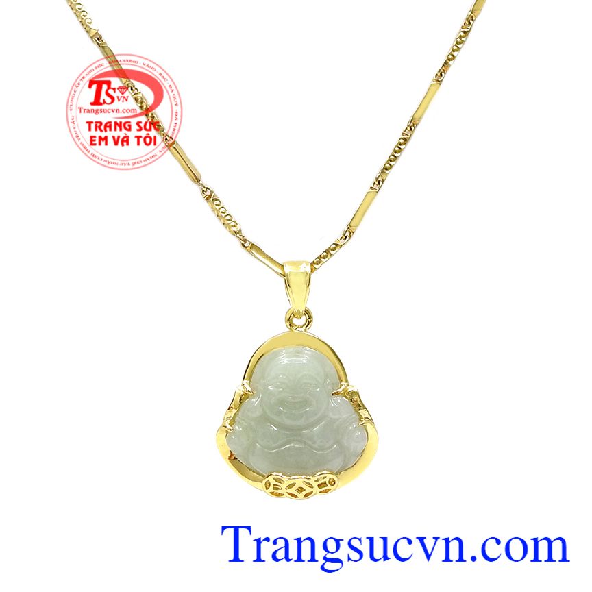 Bộ phật di lặc jadeite phát tài, Bộ mặt phật di lặc, Mặt phật bọc vàng