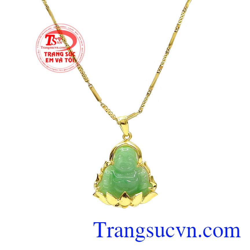 Bộ phật di lặc may mắn jadeite, Bộ mặt phật di lặc, Mặt phật bọc vàng Bộ phật di lặc may mắn jadeite, Bộ mặt phật di lặc, Mặt phật bọc vàng