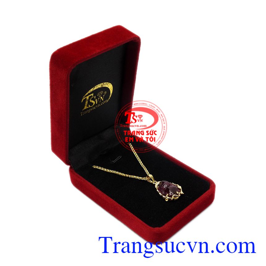 Bộ trang sức hồ lô bình an tourmalin, Bộ dây chuyền nữ, Trang sức nữ cao cấp