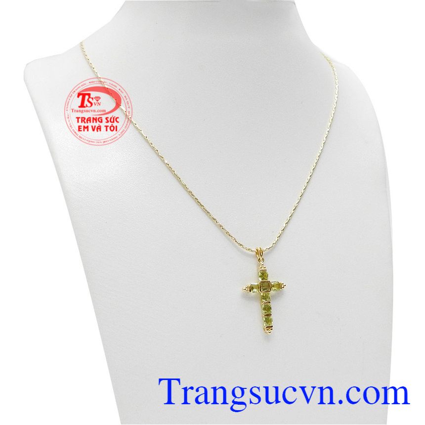 Bộ trang sức thánh giá peridot phong cách, trang sức bộ, mặt dây thánh giá Bộ trang sức thánh giá peridot phong cách, trang sức bộ, mặt dây thánh giá