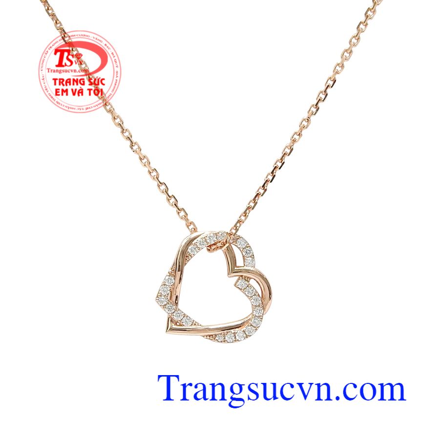 Bộ trang sức trái tim kim cương, Bộ dây chuyền nữ, Trang sức bộ cao cấp Bộ trang sức trái tim kim cương, Bộ dây chuyền nữ, Trang sức bộ cao cấp