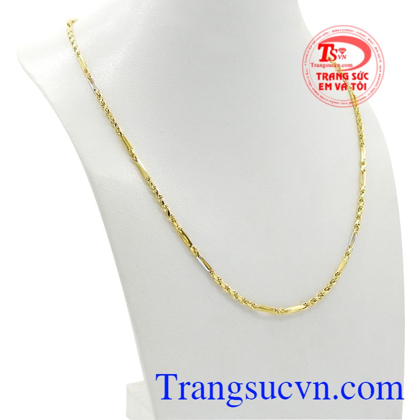 Dây chuyền vàng 10k kiểu Ý, Dây chuyền nam vàng, Dây chuyền vàng sang trọng