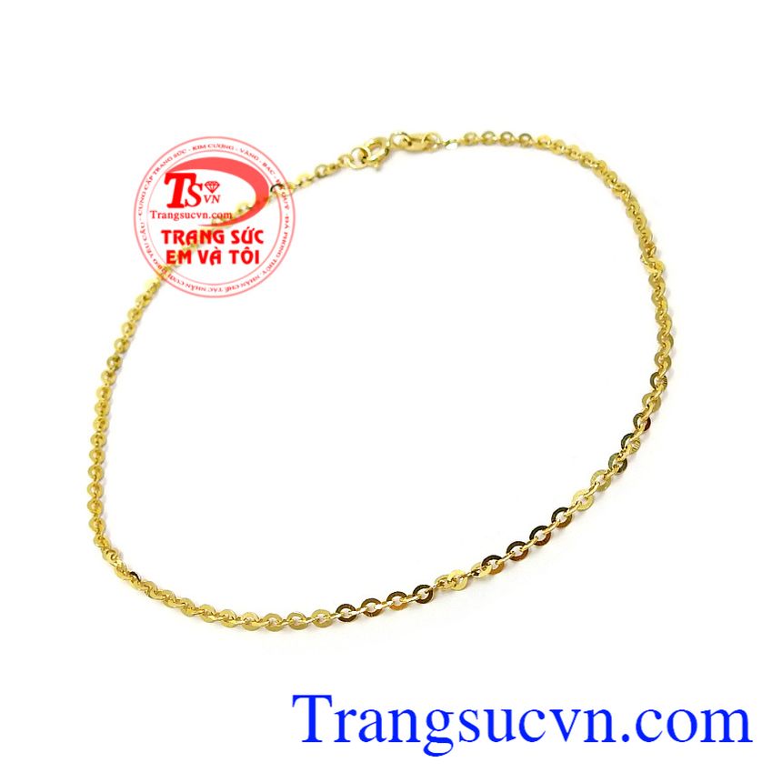 Lắc chân vàng đẳng cấp thời trang, Lắc chân vàng 18k, lắc chân nữ xinh xắn Lắc chân vàng đẳng cấp thời trang, Lắc chân vàng 18k, lắc chân nữ xinh xắn