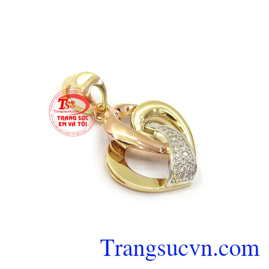 Mặt dây nữ trái tim tinh tế 18k, mặt dây chuyền nữ đẹp, mặt dây chuyền vàng Mặt dây nữ trái tim tinh tế 18k, mặt dây chuyền nữ đẹp, mặt dây chuyền vàng
