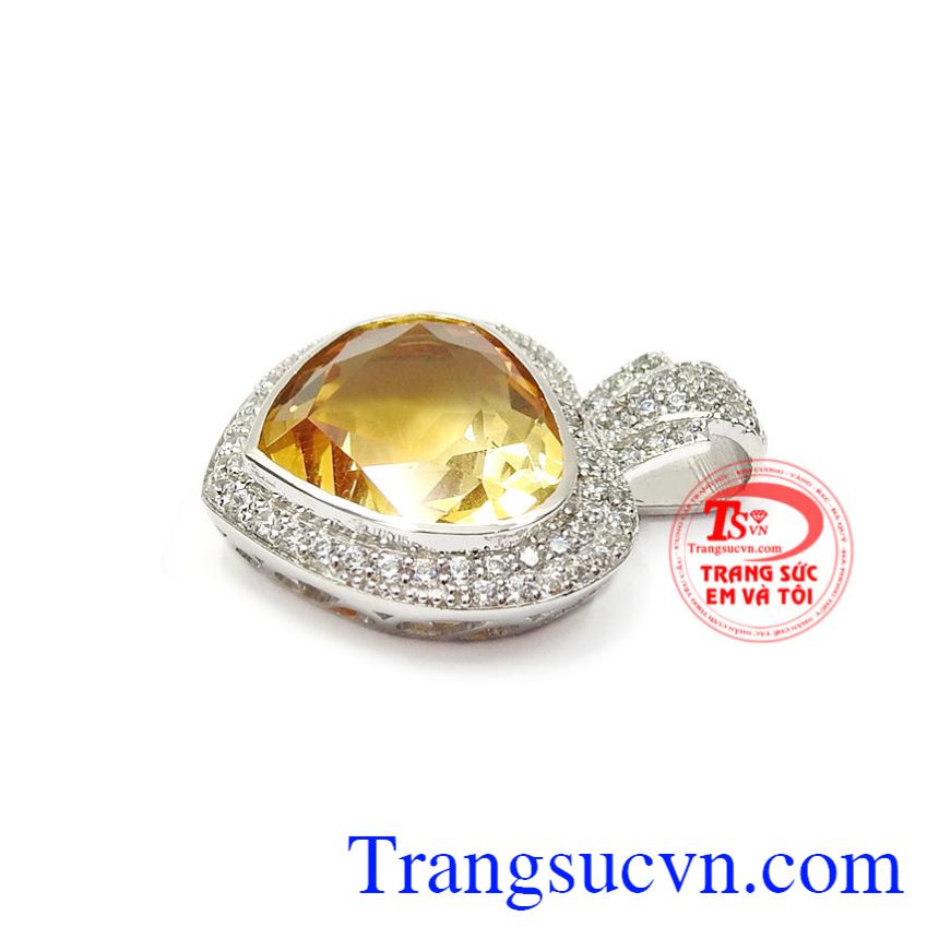 Mặt nữ vàng trắng thạch anh vàng, Mặt dây chuyền vàng, mặt dây nữ sang trọng Mặt nữ vàng trắng thạch anh vàng, Mặt dây chuyền vàng, mặt dây nữ sang trọng