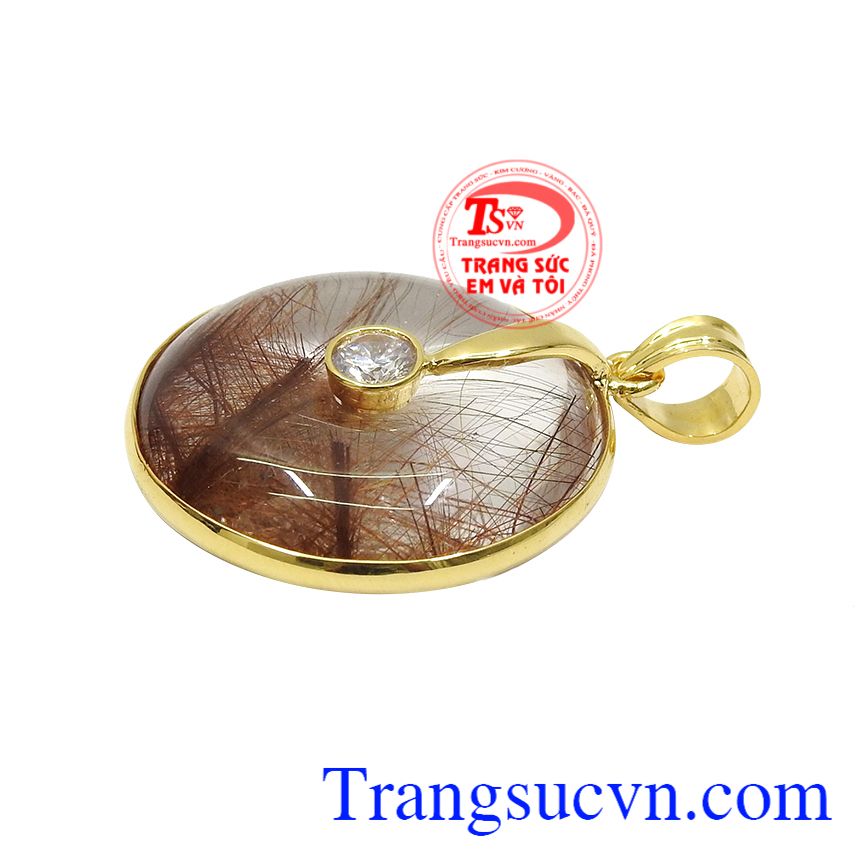 Mặt thạch anh t&oacute;c nữ đẹp, Mặt d&acirc;y v&agrave;ng t&acirc;y, Mặt d&acirc;y chuyền v&agrave;ng sang trọng