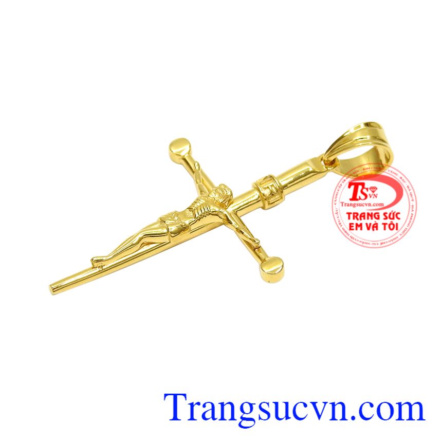 Mặt Thánh Giá bằng vàng, Thánh giá vàng tây, Mặt dây chuyền công giáo Mặt Thánh Giá bằng vàng, Thánh giá vàng tây, Mặt dây chuyền công giáo