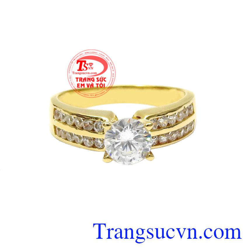 Nhẫn nữ vàng màu diễm lệ, Nhẫn nữ cô nàng kiêu sa, nhẫn nữ vàng tây