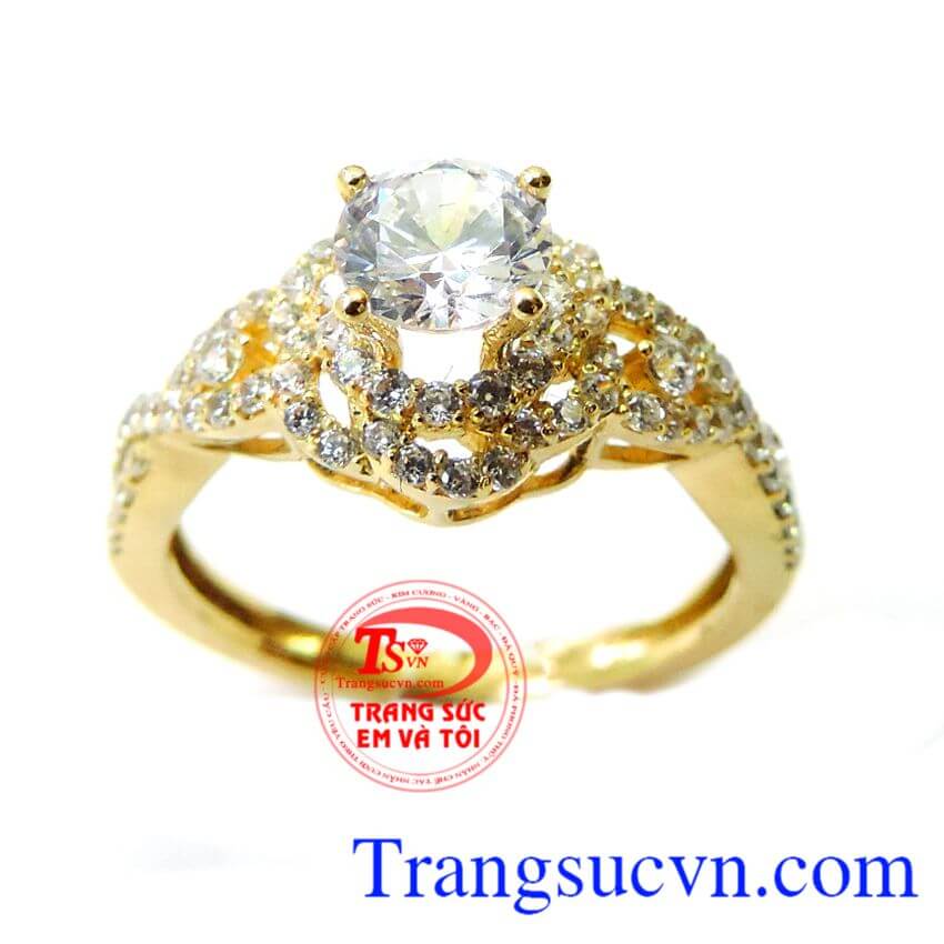 Nhẫn vàng 18k chung thủy, Nhẫn Nữ Vàng 18K, nhẫn nữ vàng sang trọng Nhẫn vàng 18k chung thủy, Nhẫn Nữ Vàng 18K, nhẫn nữ vàng sang trọng