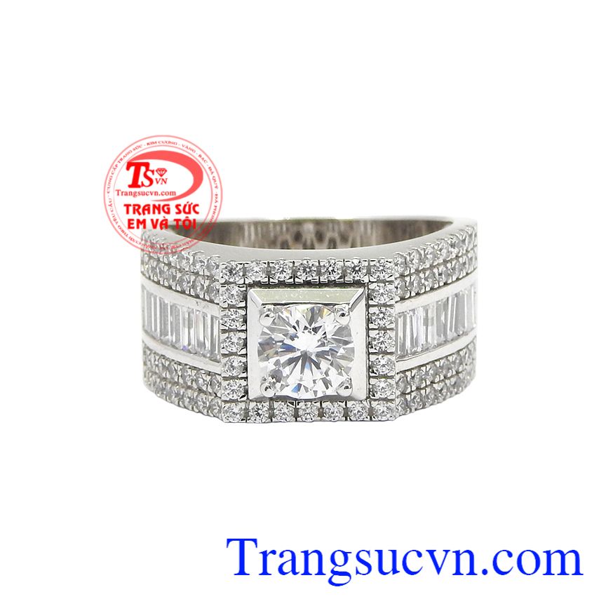 Nhẫn vàng trắng phái mạnh lịch lãm, Nhẫn nam vàng tây, Nhẫn nam vàng thời thượng Nhẫn vàng trắng phái mạnh lịch lãm, Nhẫn nam vàng tây, Nhẫn nam vàng thời thượng