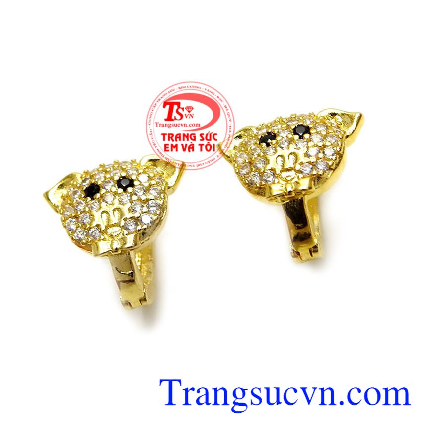 Hoa tai tuổi hợi thịnh vượng, Hoa Tai V&agrave;ng Đ&aacute; Qu&yacute;, Hoa Tai V&agrave;ng T&acirc;y