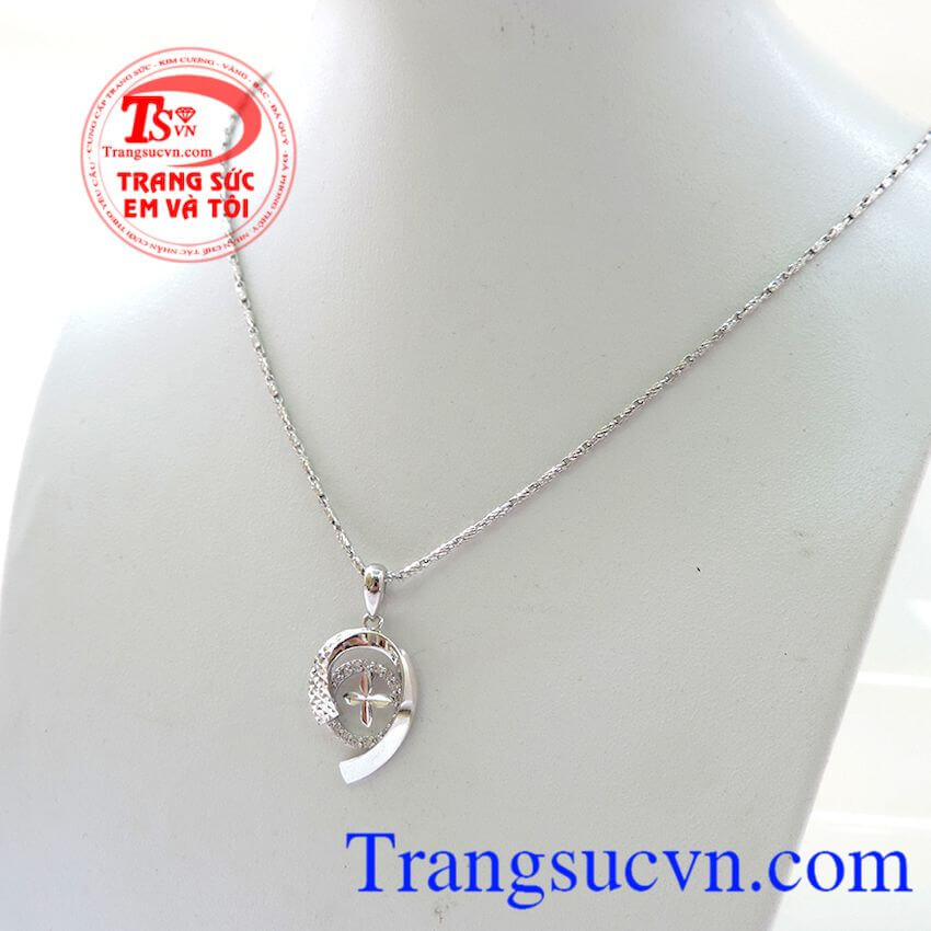 Bộ d&acirc;y chuyền 10k nữ xinh xắn, Trang sức bộ