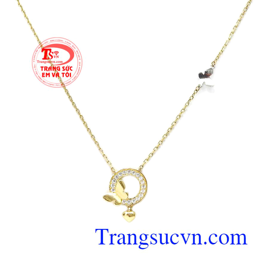 Bộ dây chuyền hồ điệp tình yêu, Dây chuyền nữ Bộ dây chuyền hồ điệp tình yêu, Dây chuyền nữ