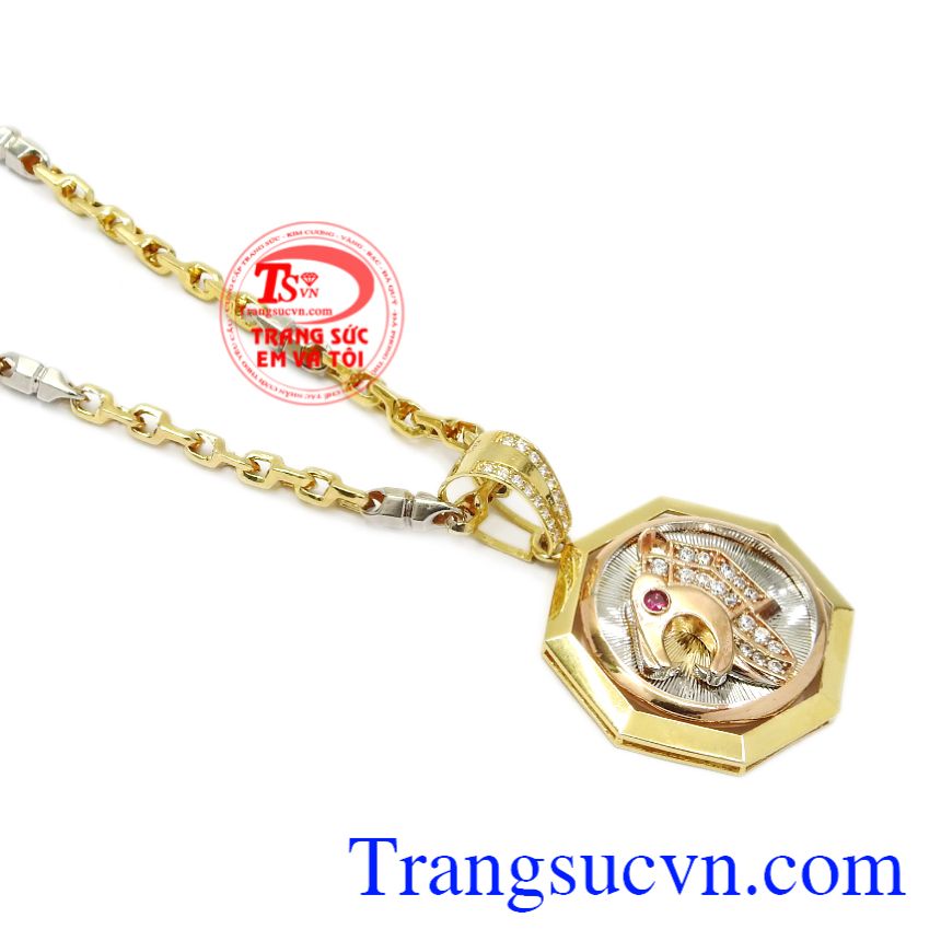 Bộ mặt dây báo cao cấp, Bộ trang sức vàng nam Bộ mặt dây báo cao cấp, Bộ trang sức vàng nam
