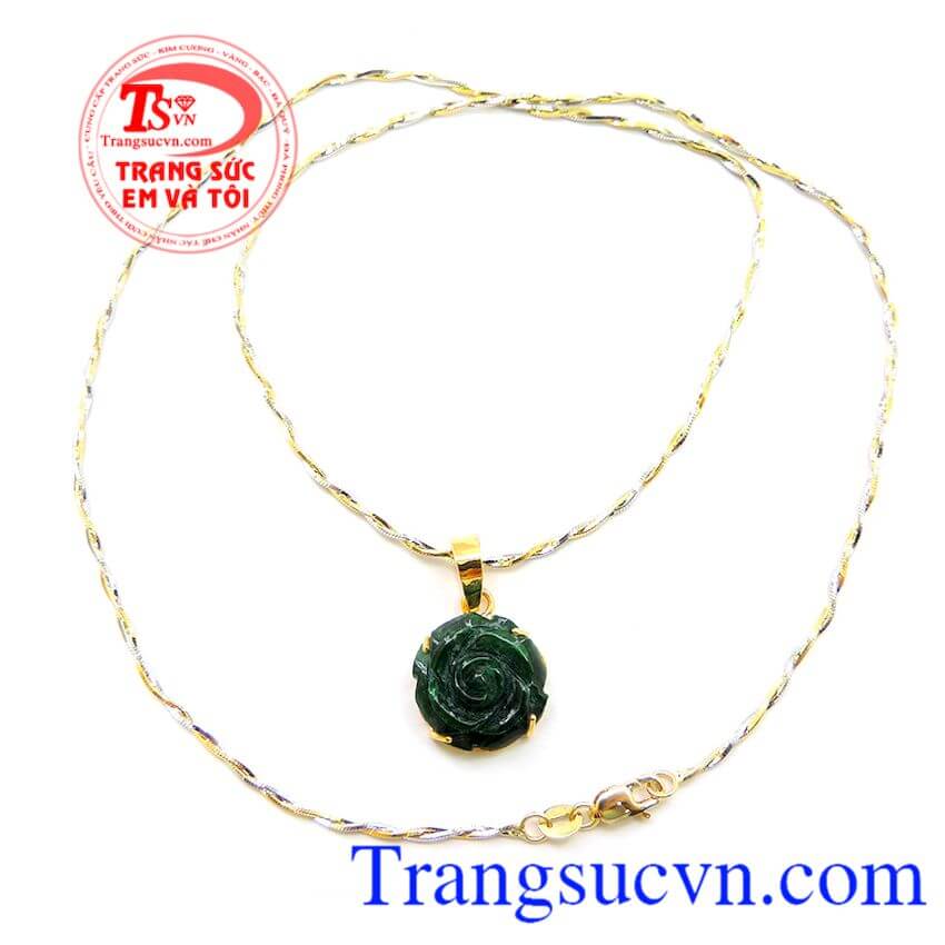 Bộ mặt dây chuyền hoa hồng xanh, Trang sức bộ Bộ mặt dây chuyền hoa hồng xanh, Trang sức bộ