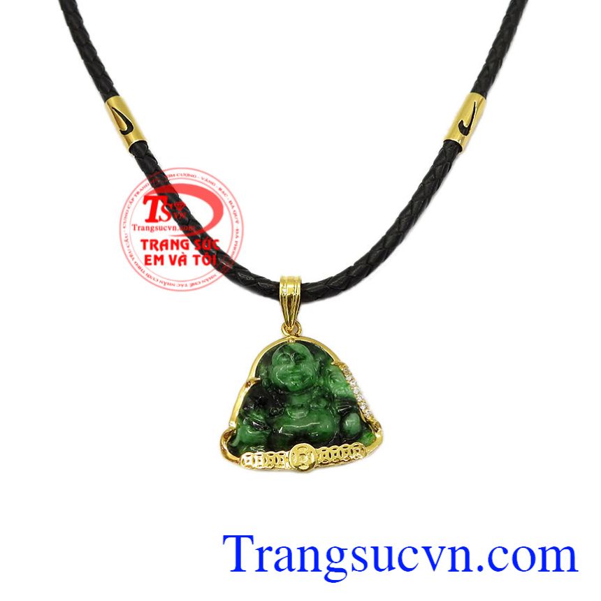 Bộ mặt dây Di Lặc Jadeite, Bộ trang sức vàng nam Bộ mặt dây Di Lặc Jadeite, Bộ trang sức vàng nam