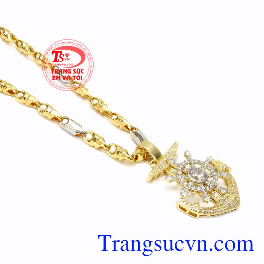 Bộ mặt dây nam vàng uy quyền, Bộ trang sức vàng nam Bộ mặt dây nam vàng uy quyền, Bộ trang sức vàng nam