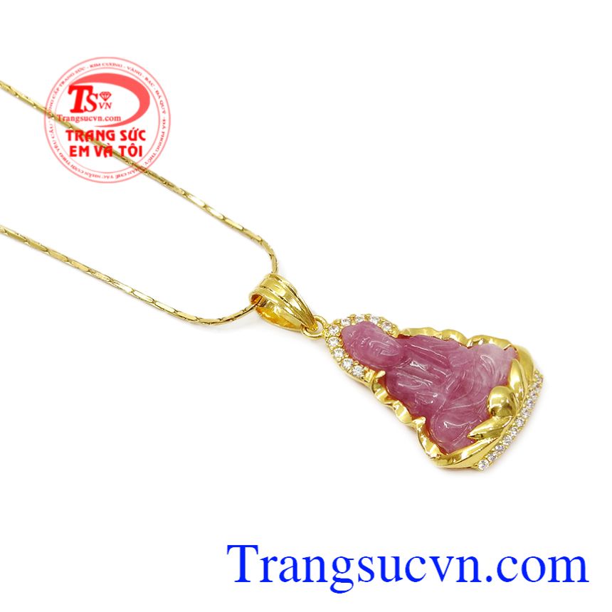 Bộ mặt dây quan âm ruby an lành, Trang sức bộ Bộ mặt dây quan âm ruby an lành, Trang sức bộ