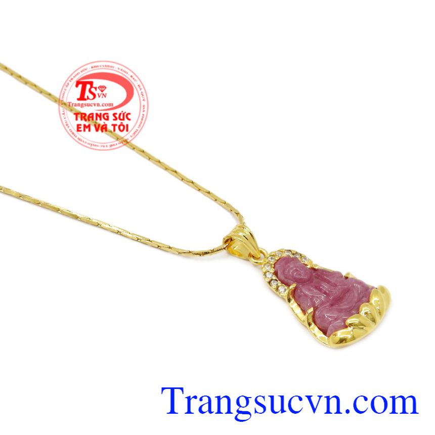 Bộ mặt dây quan âm ruby đẹp, Trang sức bộ Bộ mặt dây quan âm ruby đẹp, Trang sức bộ