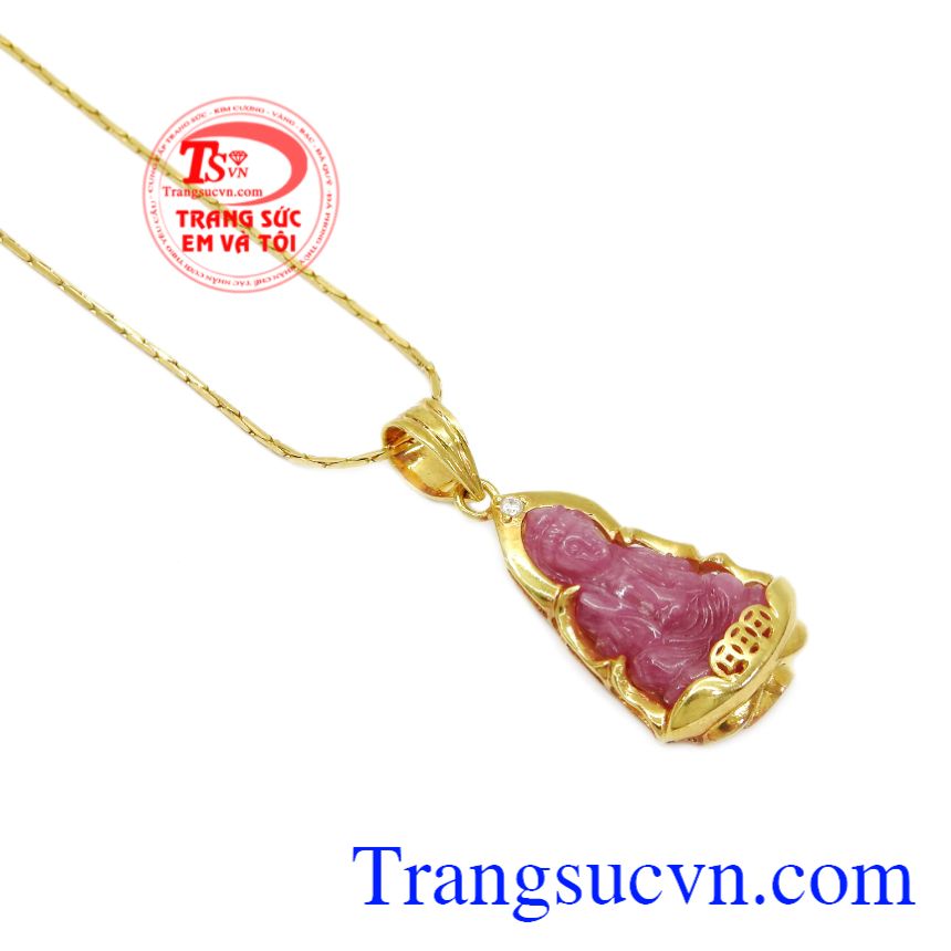 Bộ mặt dây ruby quan âm bình an, Trang sức bộ Bộ mặt dây ruby quan âm bình an, Trang sức bộ